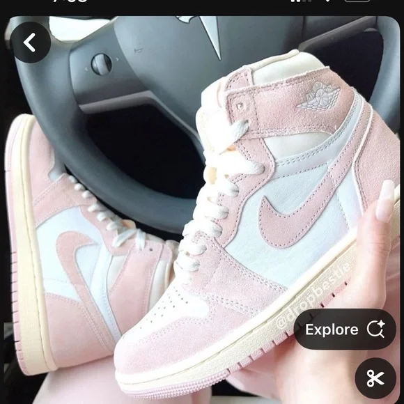 Air Jordan 1 OG high atmosphere muslin sail white 8.5 - Picture 2 of 13